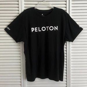 Peloton Century Club 100 short sleeve t shirt Black & White adult medium rare